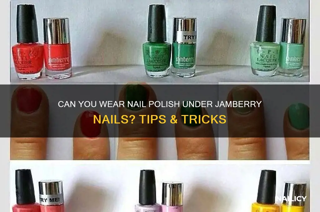 can you wear nail polish under jamberry nails
