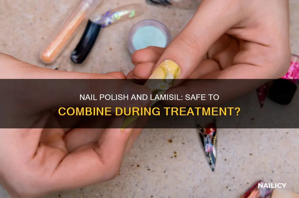 can you wear nail polish while taking lamisil