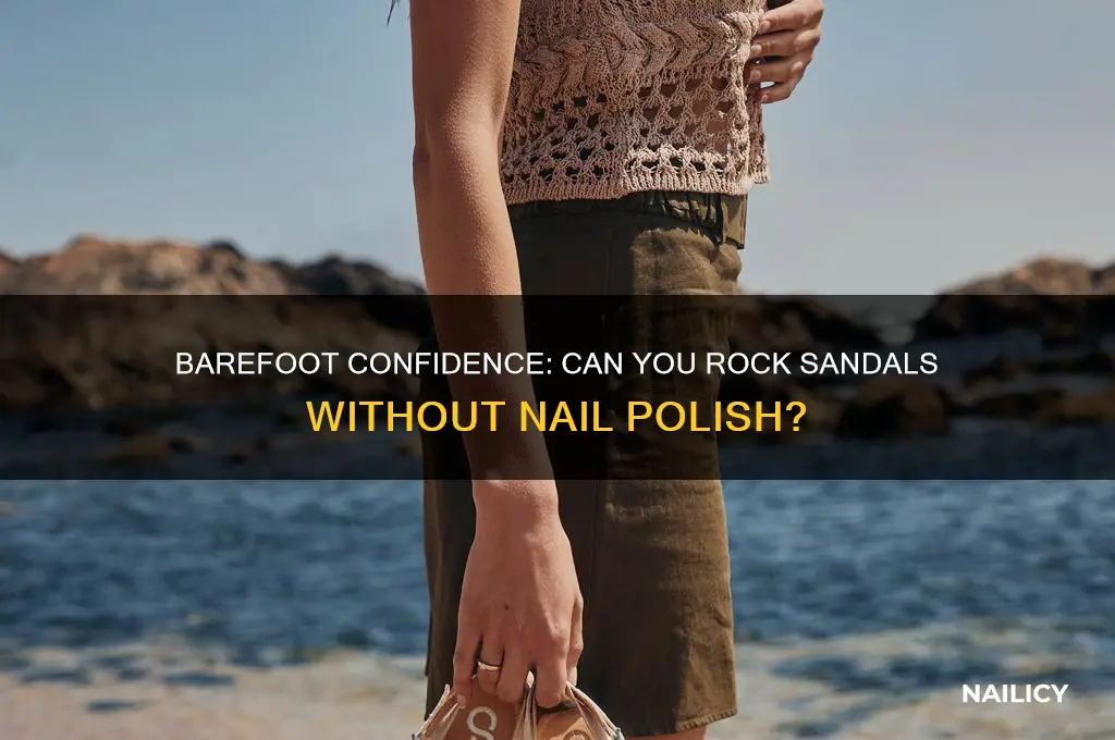 can you wear sandals without nail polish
