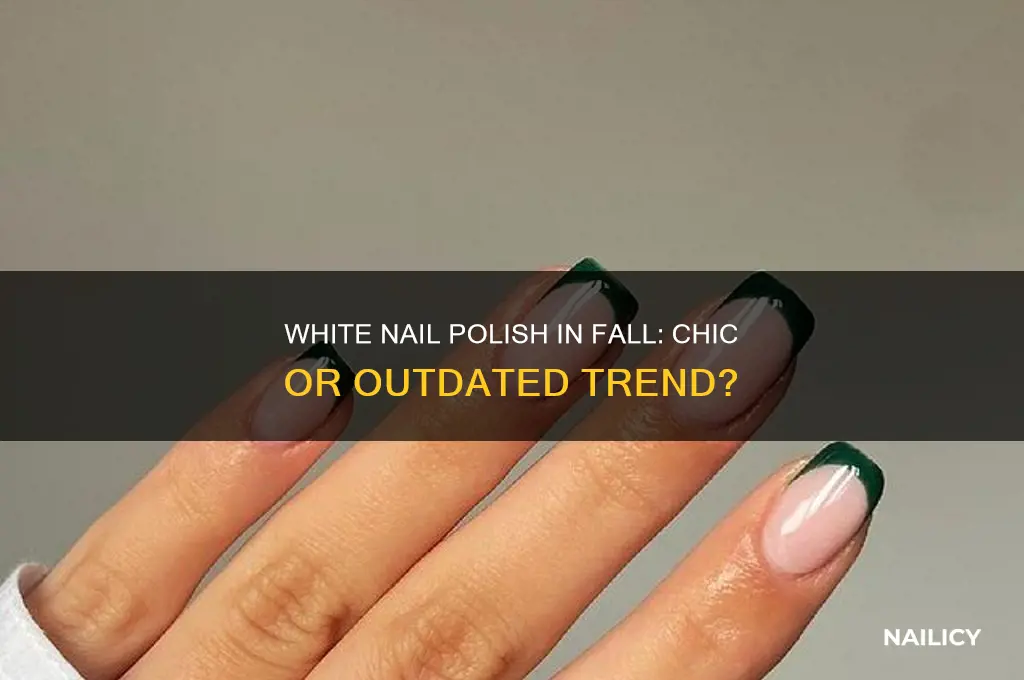 can you wear white nail polish in the fall