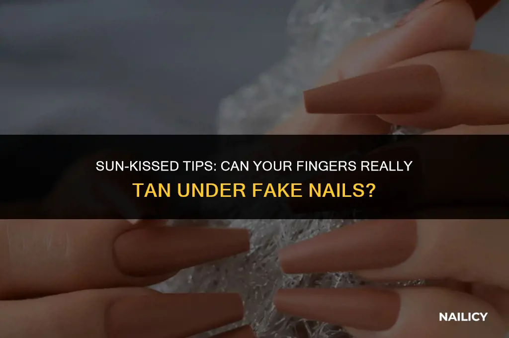 can your fingers get tan from fake nails
