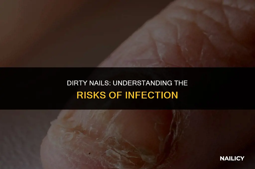 can your nail get infected due to dirt
