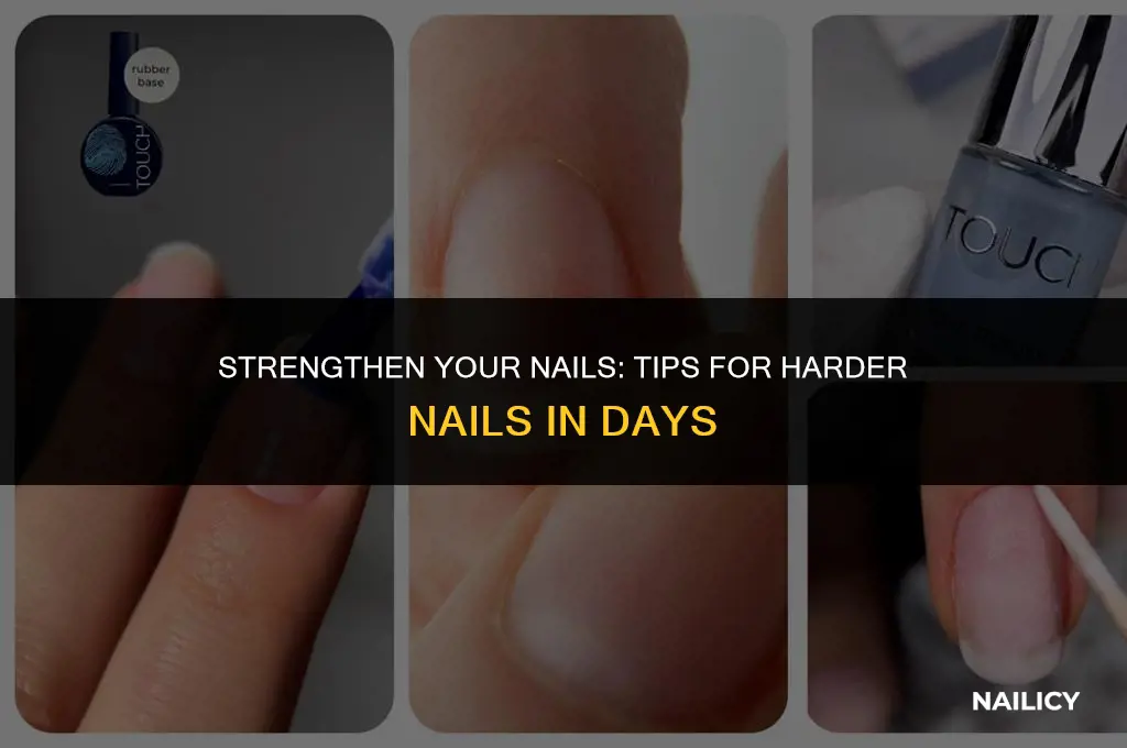 can your nails get harder within few days