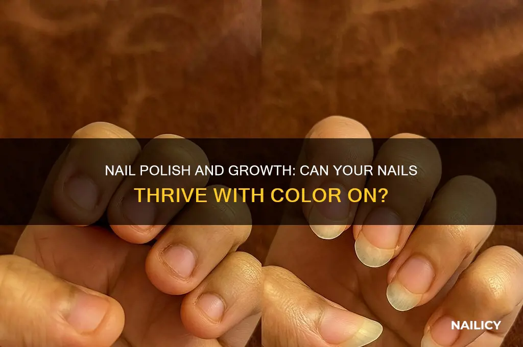 can your nails grow with nail polish on