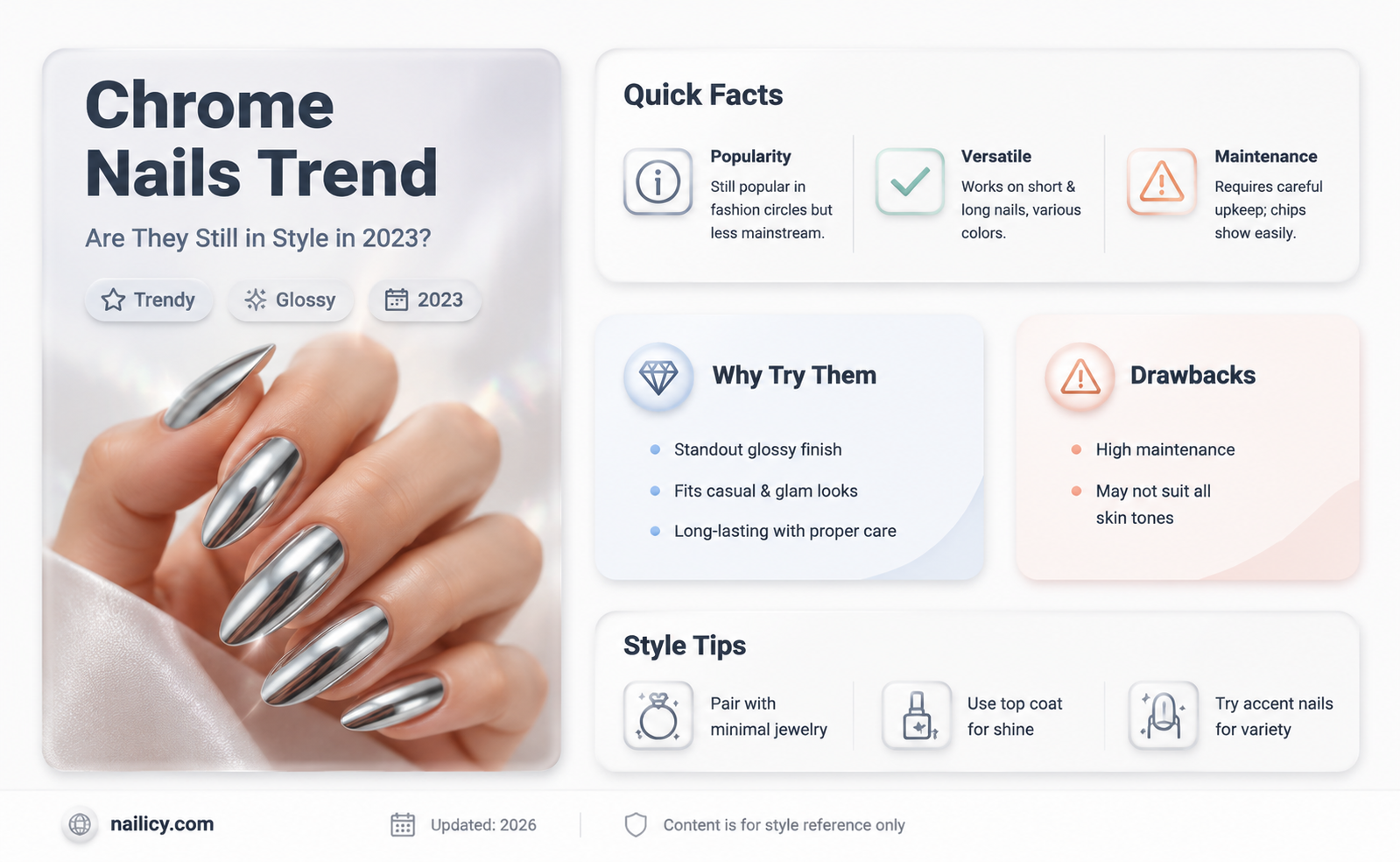are chrome nails in style