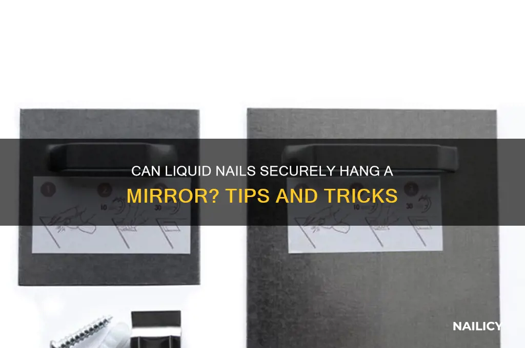 could i hang a mirror with liquid nail