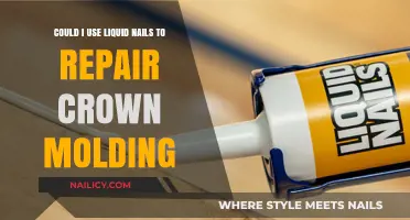 DIY Crown Molding Repair: Liquid Nails to the Rescue!