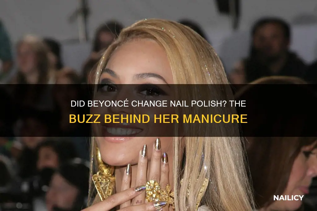 did beyonce change nail polish
