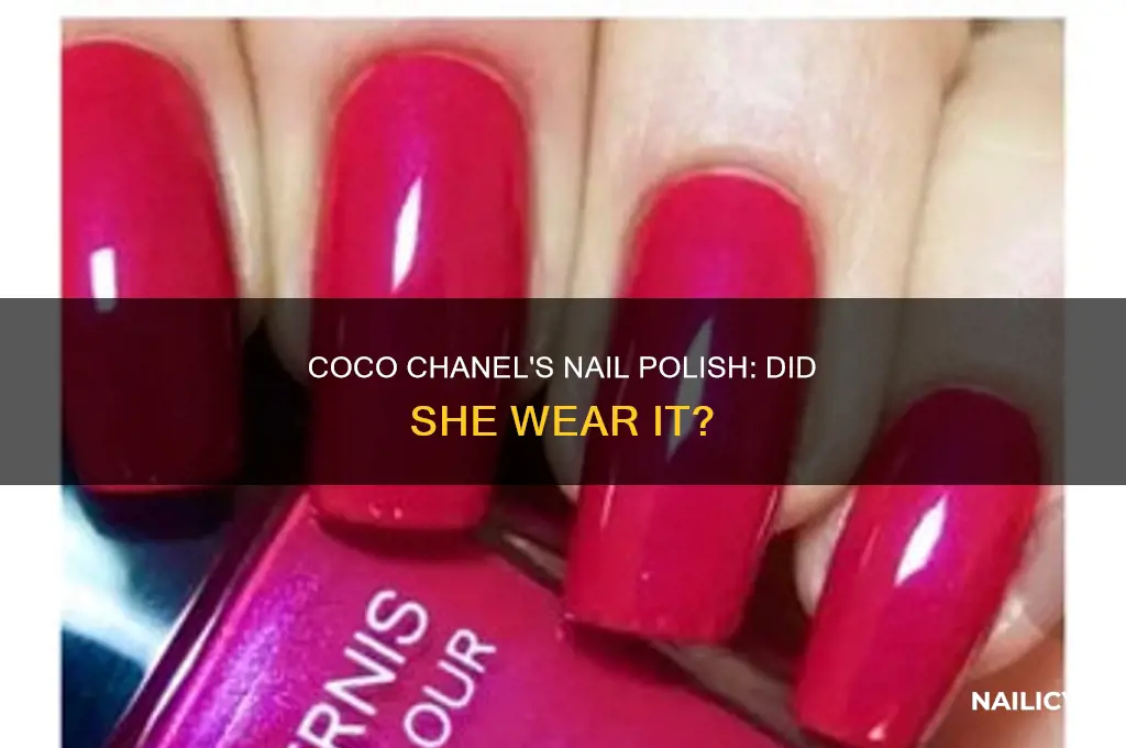 did coco chanel wear nail polish