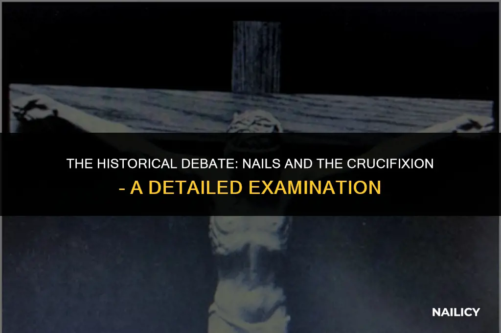did crucifixion use nails
