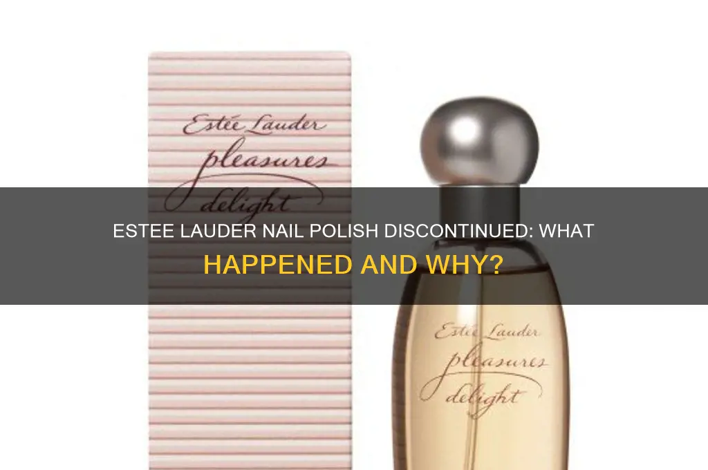 did estee lauder discontinued nail polish
