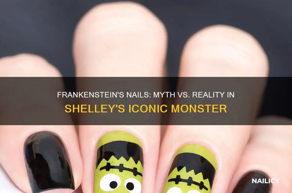 did frankenstien have nails in his head