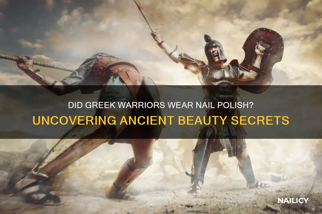 did greek warriors wear nail polish
