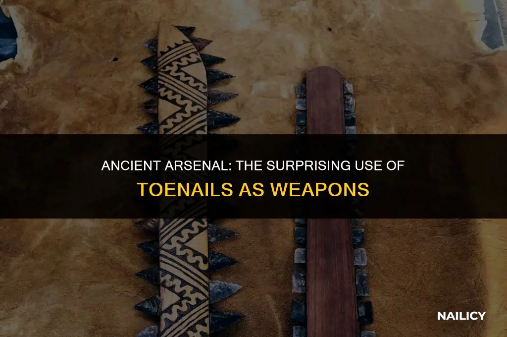 did humans use toe nails as weapons