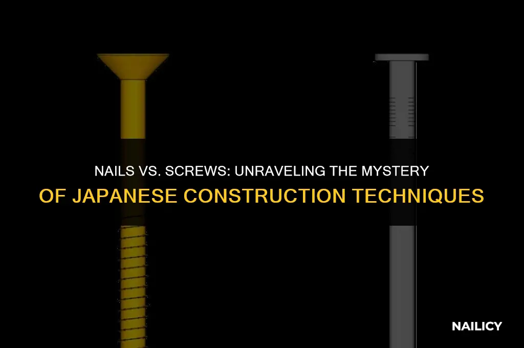 did japanese use nails or screws