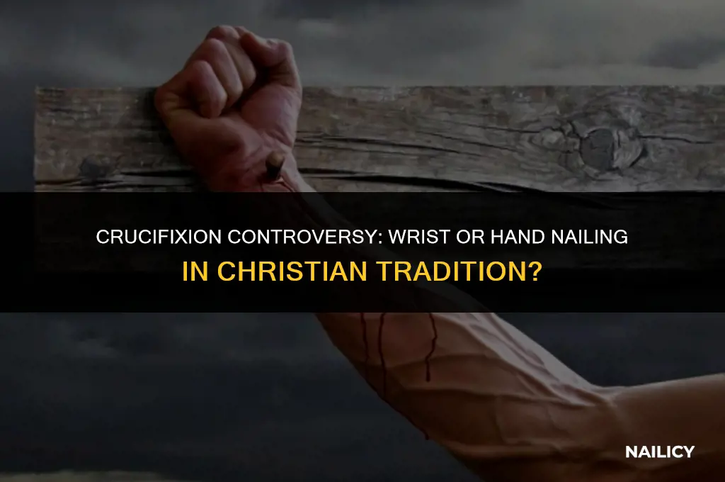 did jesus get nailed in the wrist