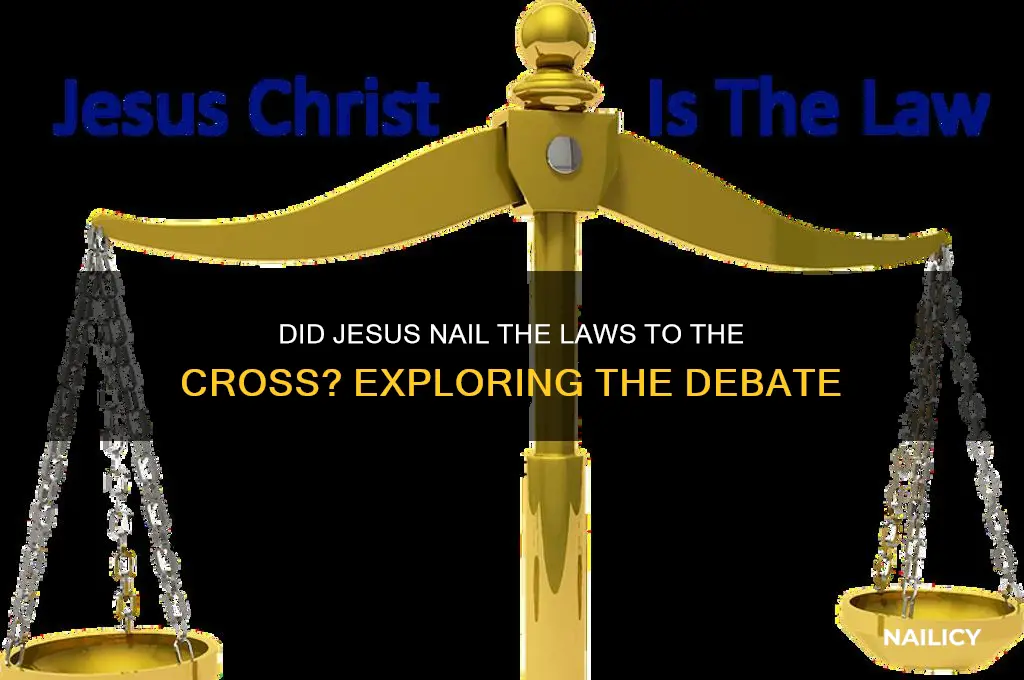 did jesus nail yhe laws to the cross
