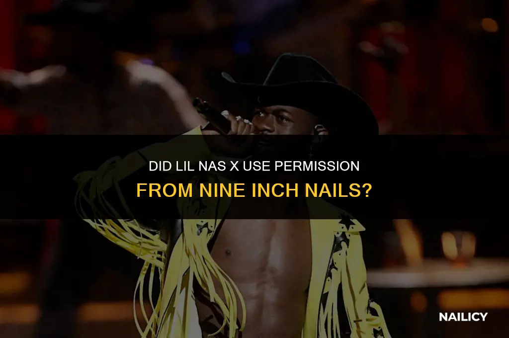 did lil nas x use permission nine inch nails