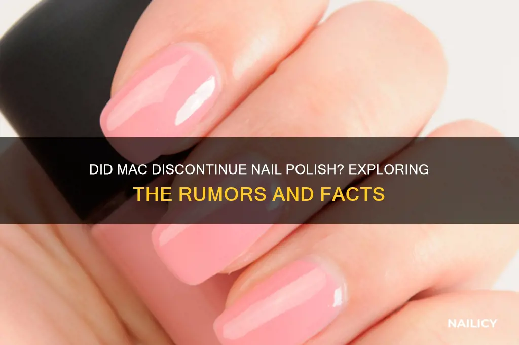 did mac stop selling nail polish
