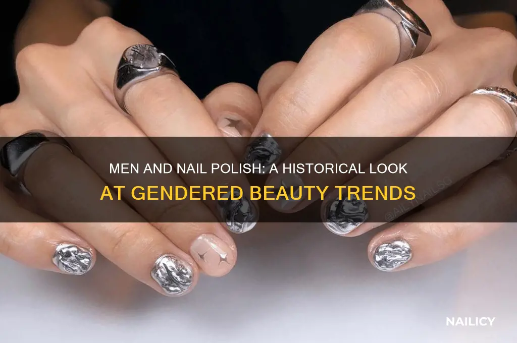 did men used to wear nail polish