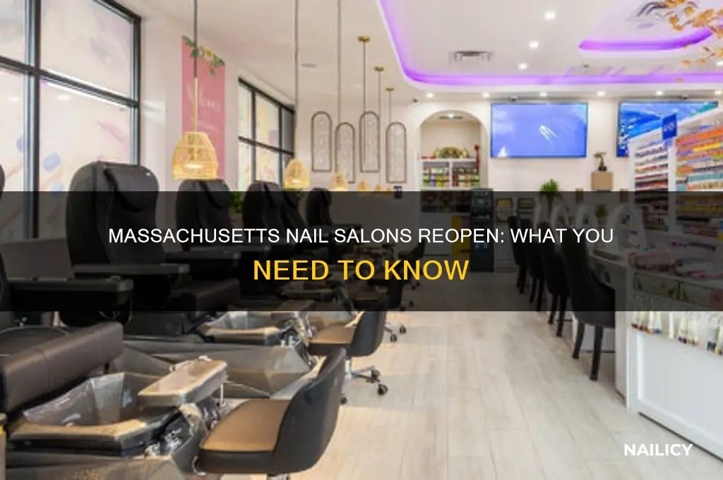 did nail salons open in massachusetts