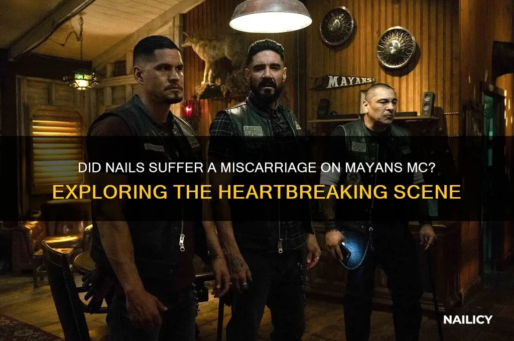 did nails lose the baby on mayans