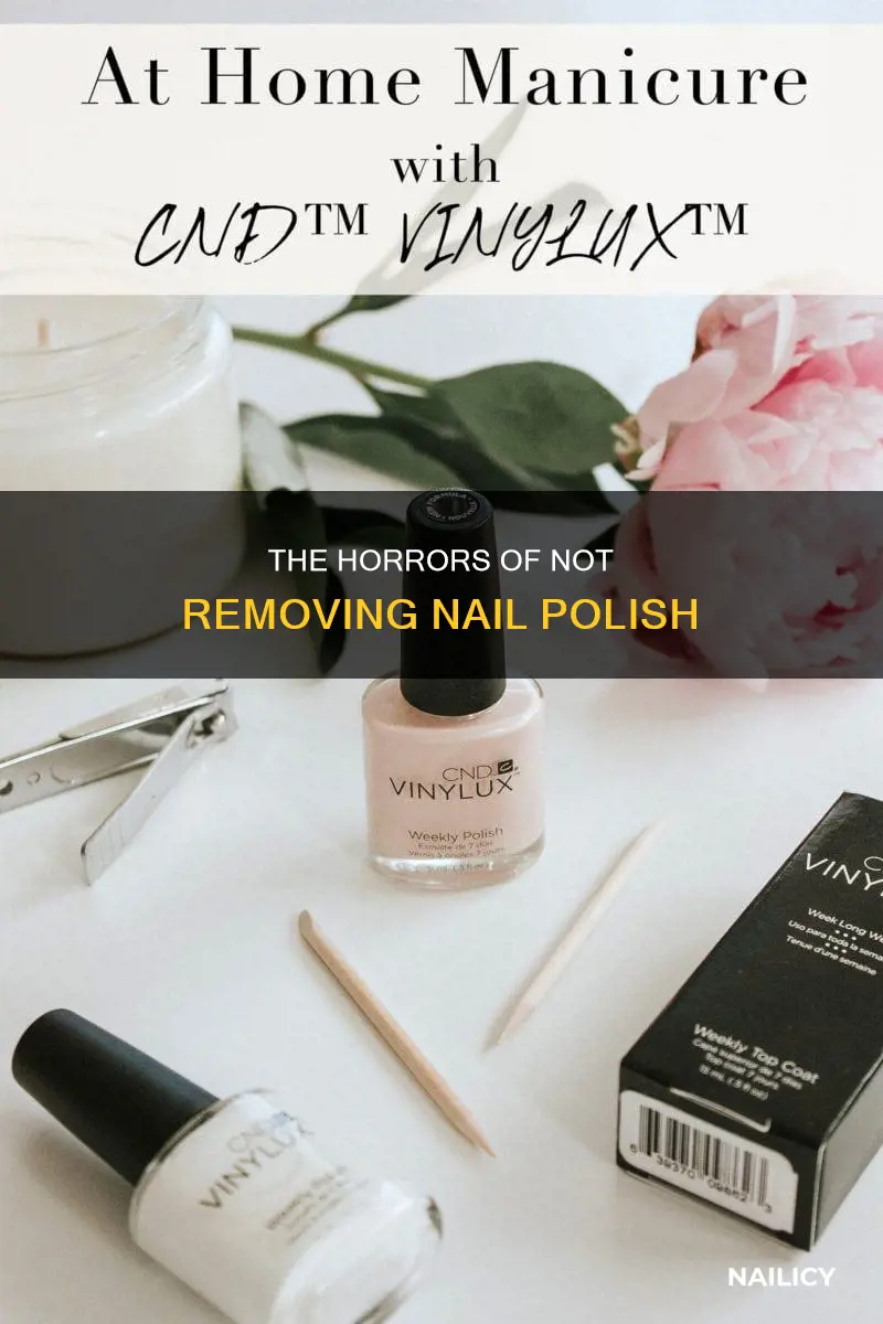did not remove nail polish for a year