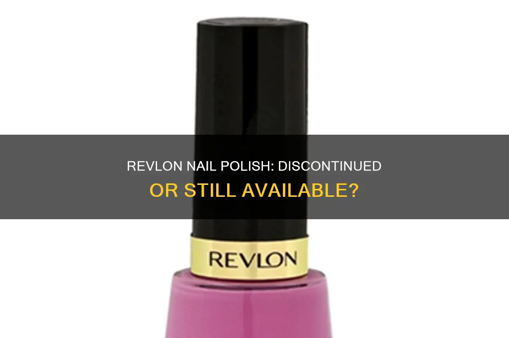 did revlon stop making nail polish