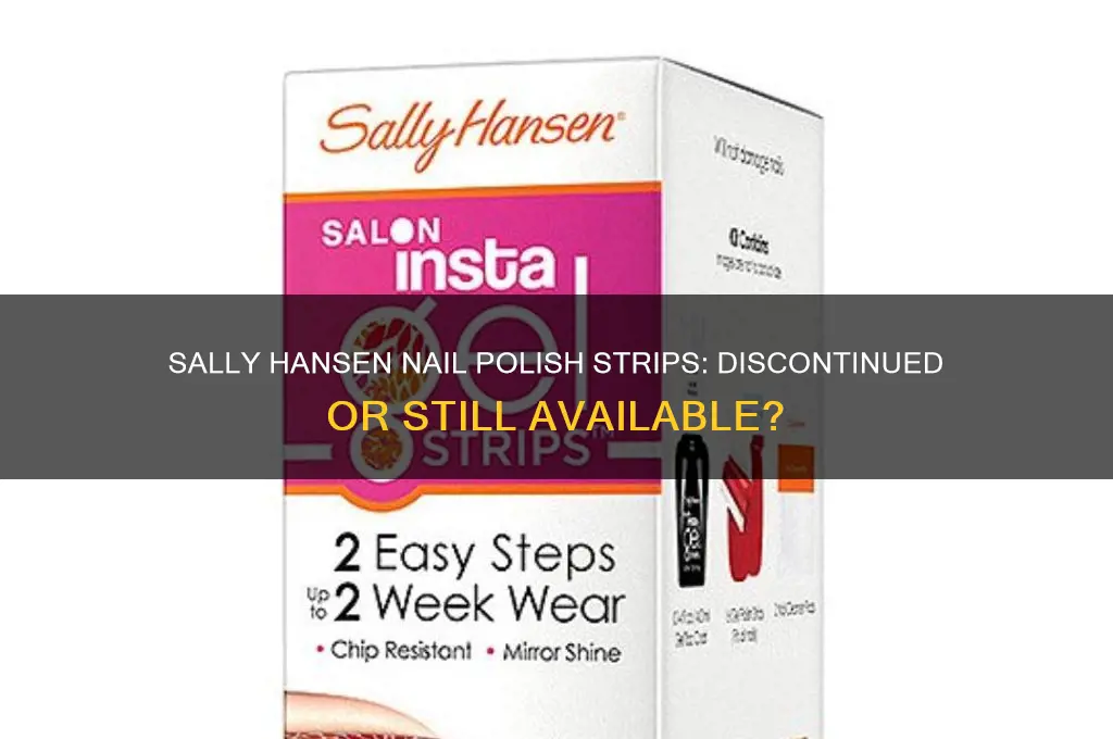 did sally hansen discontinued nail polish strips