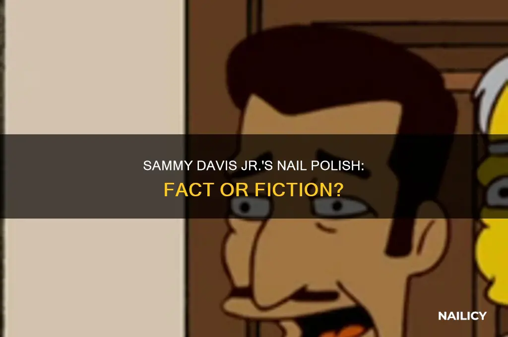 did sammy davis jr wear nail polish