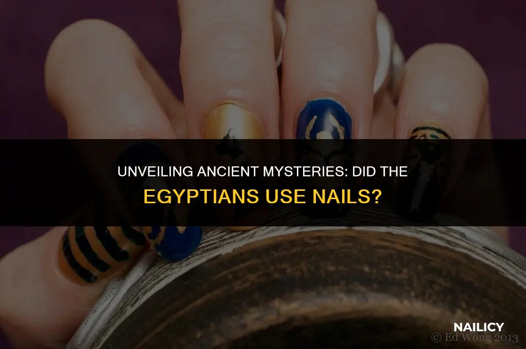 did the egyptians use nails