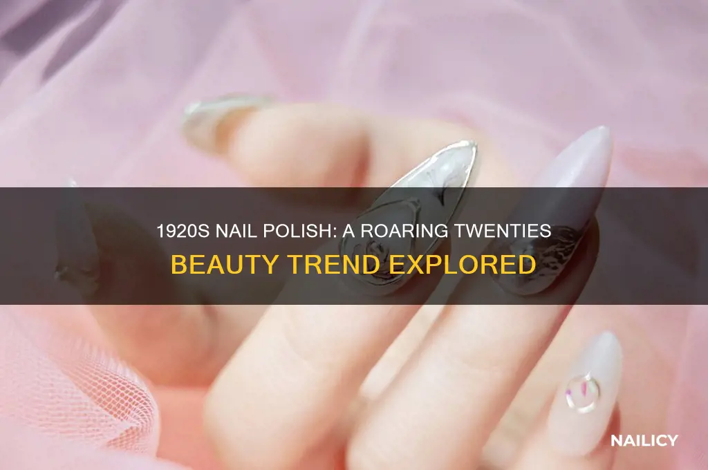 did they have nail polish in the 1920s