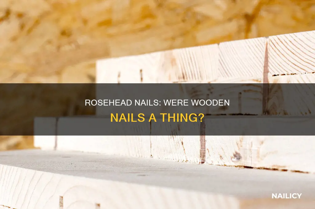 did they make rosehead nails out of wood