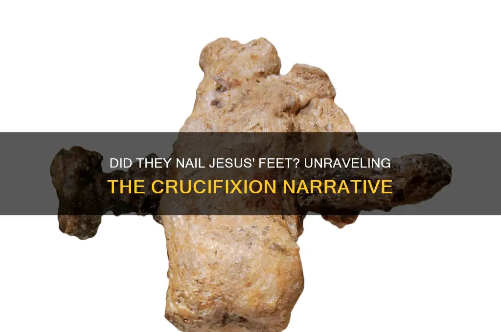 did they nailed jesus feet
