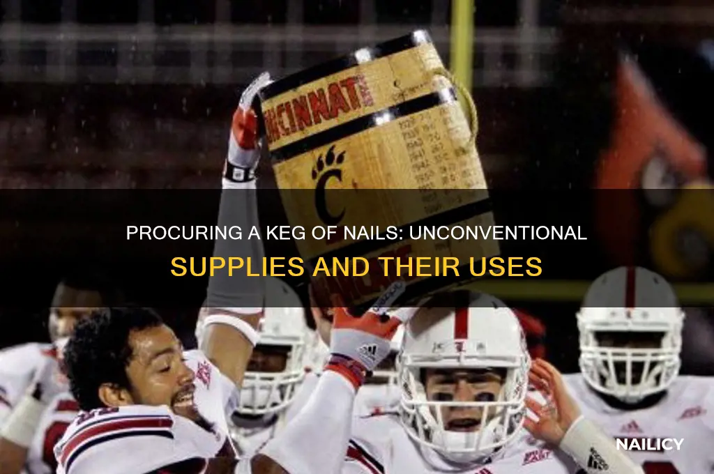 did u procure a keg of nails