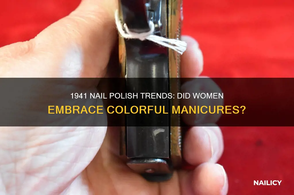 did women have nail polish in 1941