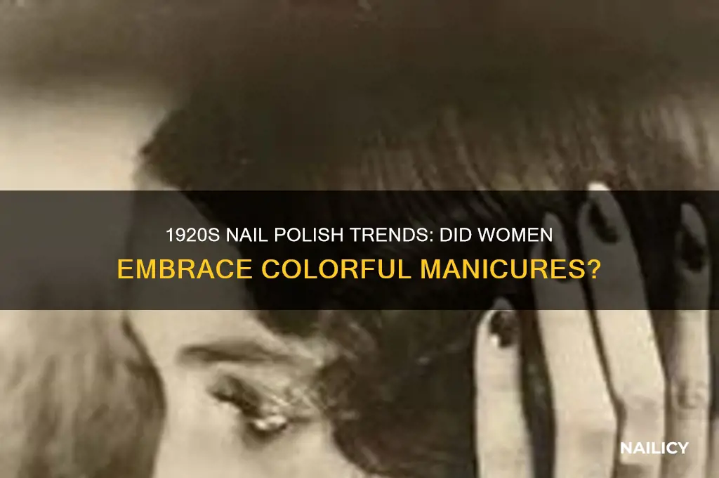 did women wear nail polish in 1920