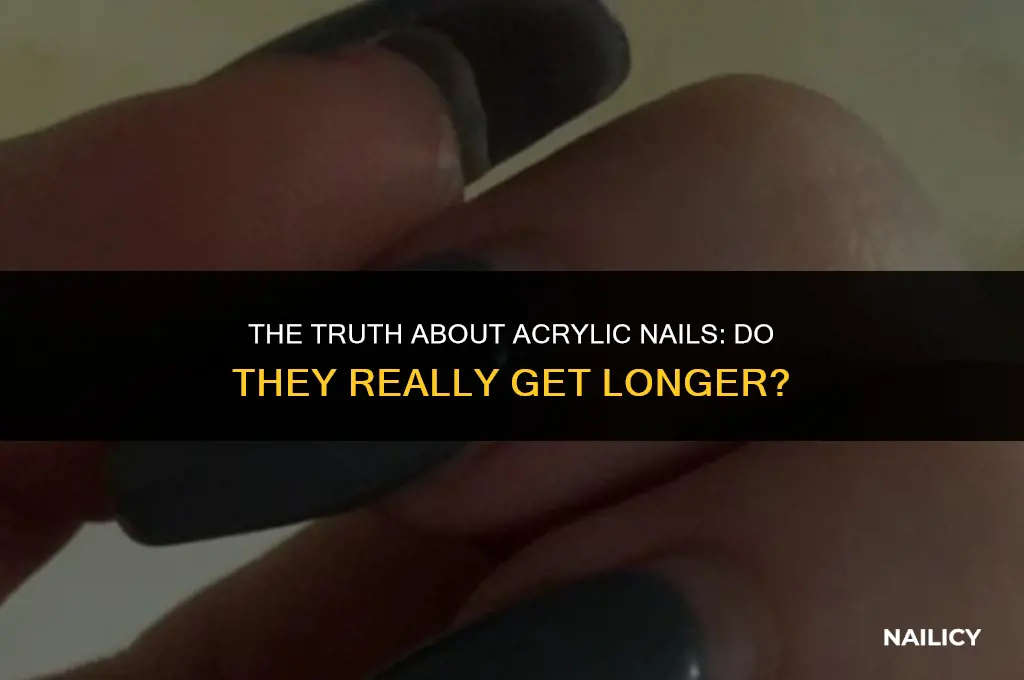 do acrylic nails get longer