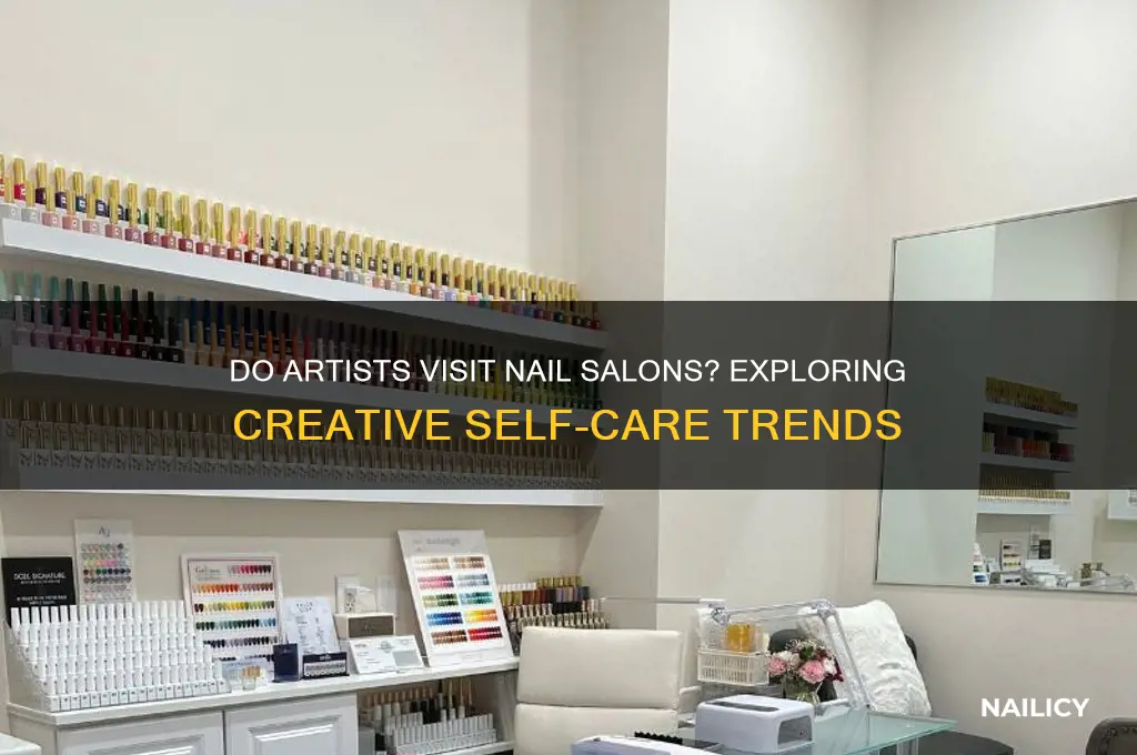 do artists go to nail salons