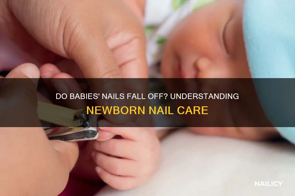 do babies nails fall off
