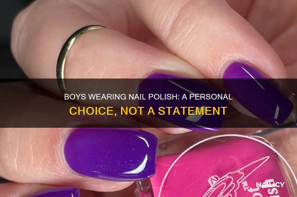 do boys wear nail polish to not support any communities