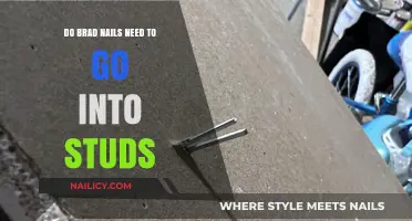 Do Brad Nails Need to Go Into Studs? A Guide