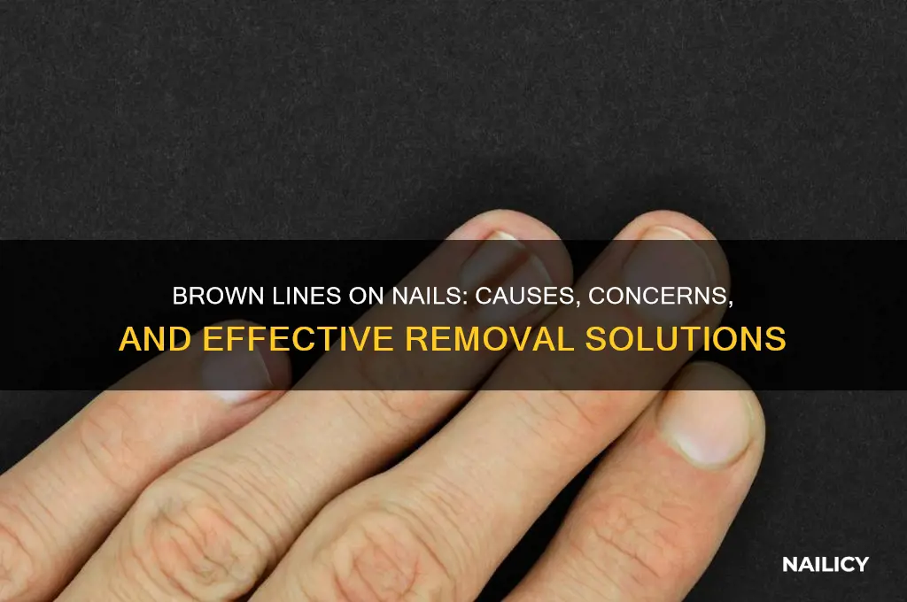 do brown lines on nails go away