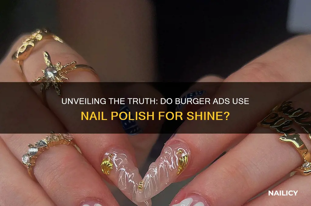 do burger advertisements use nail polish