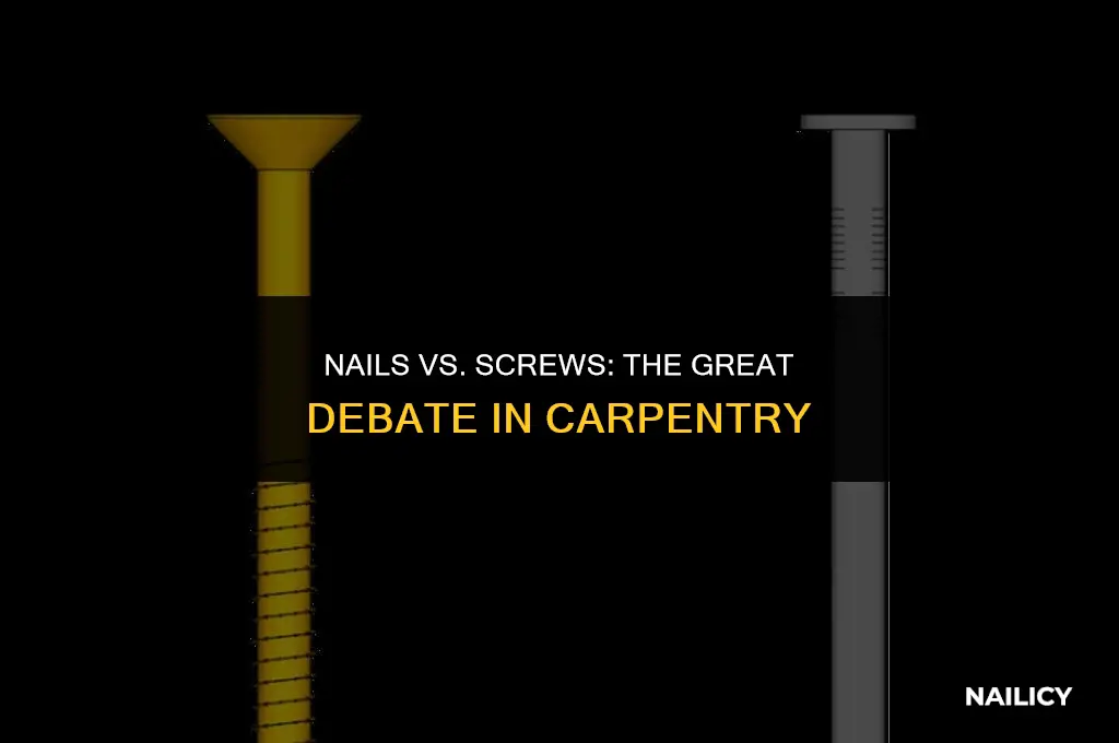 do carpenters use nails or screws