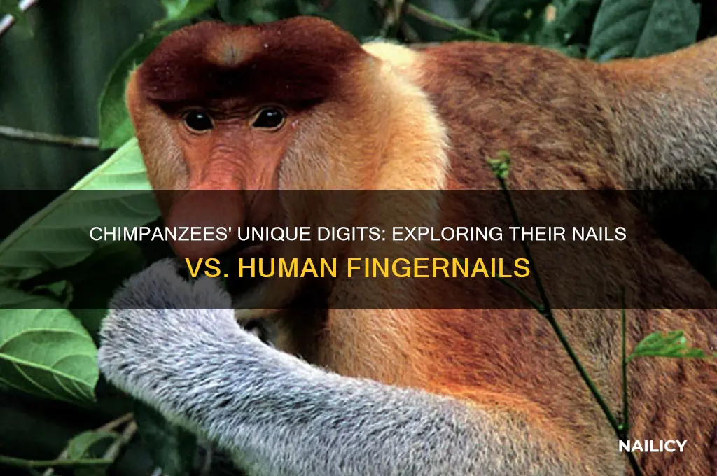 do chimpanzees have nails