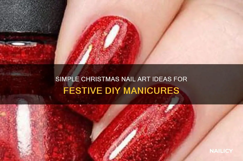 do christmas nail designs easy