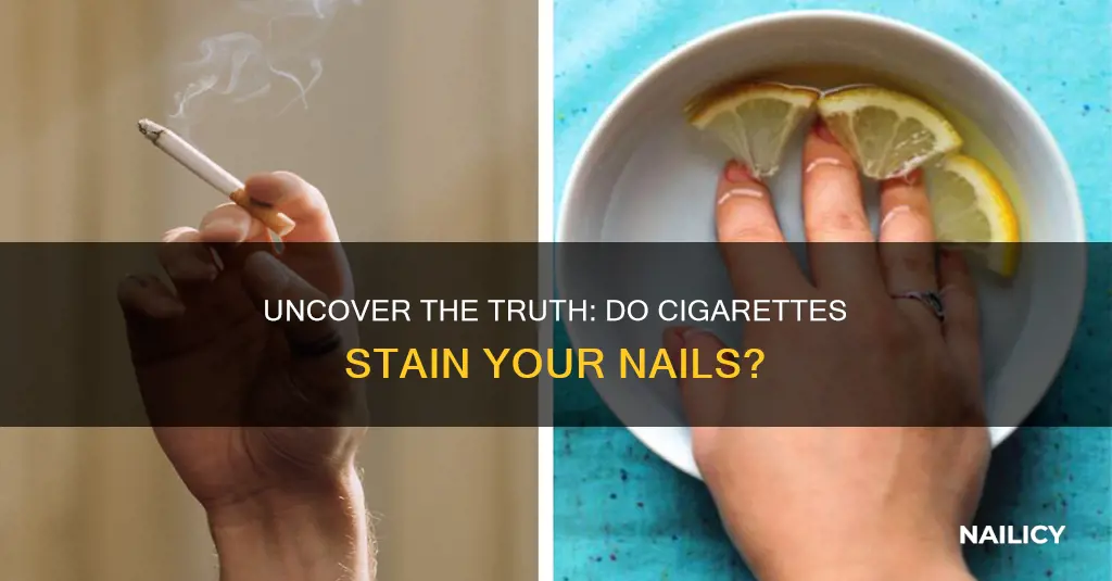 do cigarettes stain your finger nails