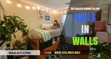 Can You Use Nails in College Dorm Walls? Rules Explained