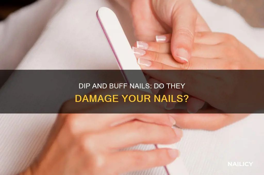 do dip and buff nails make your nail card